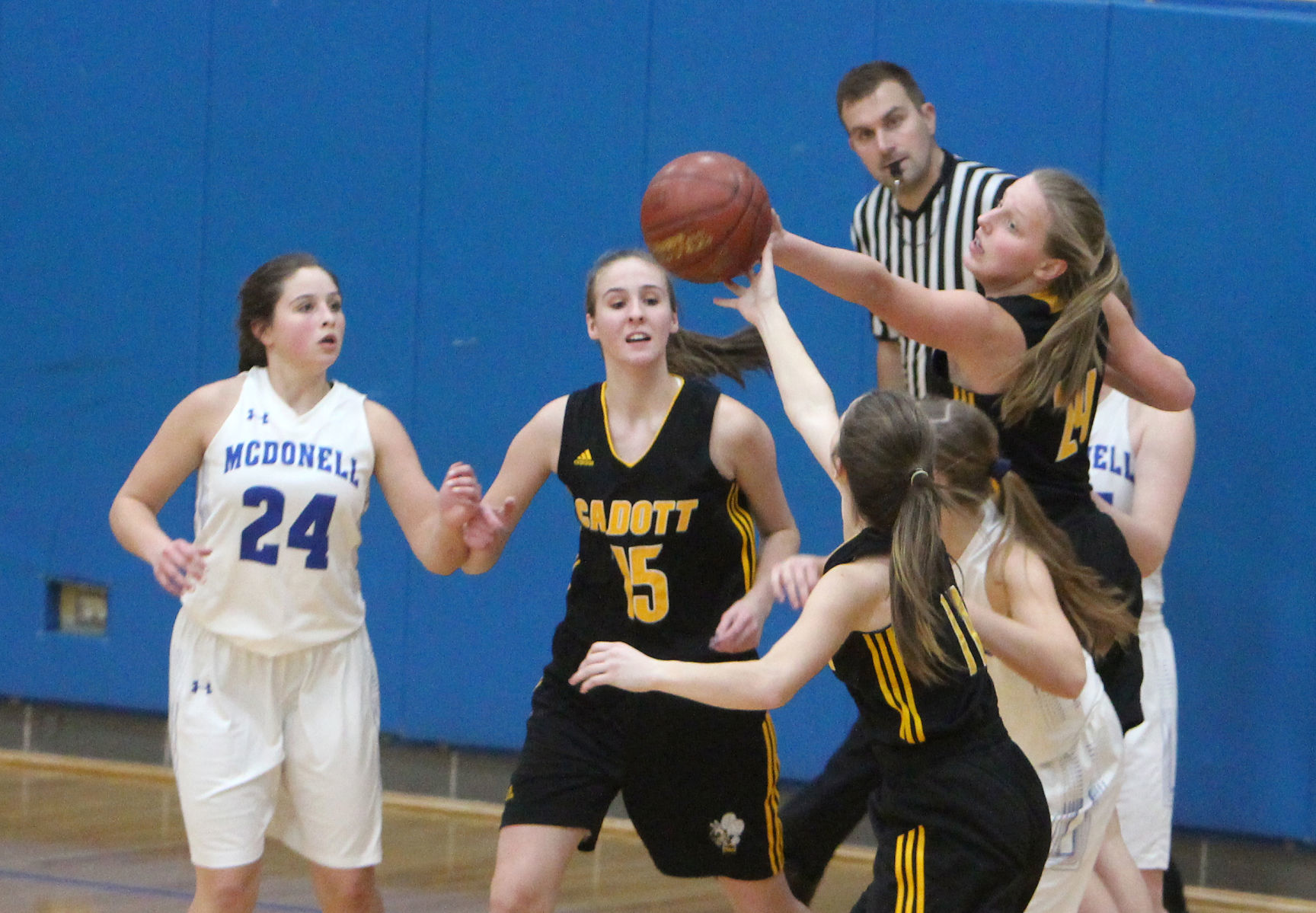 Cadott at McDonell girls basketball 1-3-19
